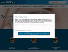 Tablet Screenshot of mojeoczy.pl